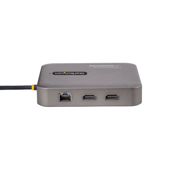 StarTech.com USB C Docking Station, Dual 4K 60Hz HDMI compatibel met Macbook Pro (M1/M2/M3/M4) en Windows, USB-A/USB-C 10Gbps Hub, 100W Power Delivery, GbE, SD, 56cm Kabel