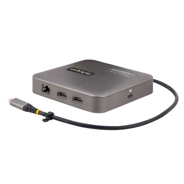 StarTech.com USB C Docking Station, Dual 4K 60Hz HDMI compatibel met Macbook Pro (M1/M2/M3/M4) en Windows, USB-A/USB-C 10Gbps Hub, 100W Power Delivery, GbE, SD, 56cm Kabel