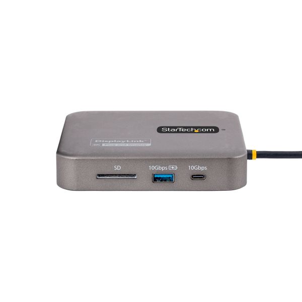 StarTech.com USB C Docking Station, Dual 4K 60Hz HDMI compatibel met Macbook Pro (M1/M2/M3/M4) en Windows, USB-A/USB-C 10Gbps Hub, 100W Power Delivery, GbE, SD, 56cm Kabel