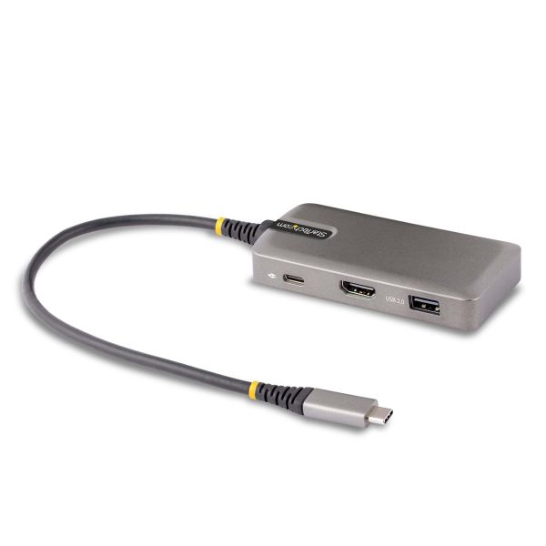 StarTech.com USB-C Multiport Adapter, 4K 60Hz HDMI w/HDR, 3-Port USB Hub, 100W Power Delivery Pass-Through, USB Type C Mini Docking Station, Windows/macOS/ChromeOS/iPadOS/Android (104B-USBC-MULTIPORT)