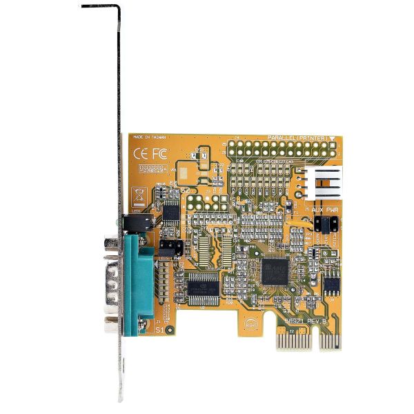 StarTech.com 1 Port PCI Express RS232 Seriële Kaart, PCIe RS232 Serial Host Controller Kaart, PCIe naar Serial DB9 Adapter Kaart, 16C1050 UART, Standaard of Low Profile, COM Retentie, Windows & Linux (11050-PC-SERIAL-CARD)