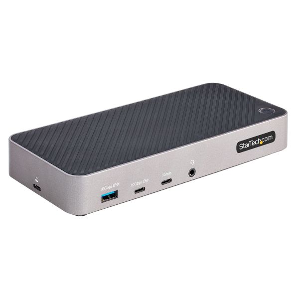 StarTech.com USB-C Triple Monitor Docking Station - HDMI/DP Triple 4k USB-C Dock - 5x USB Hub - GbE - 100W PD - Universeel Multi Monitor Docking Station - Thunderbolt 3/4 Compatibel (116E-USBC-DOCK)