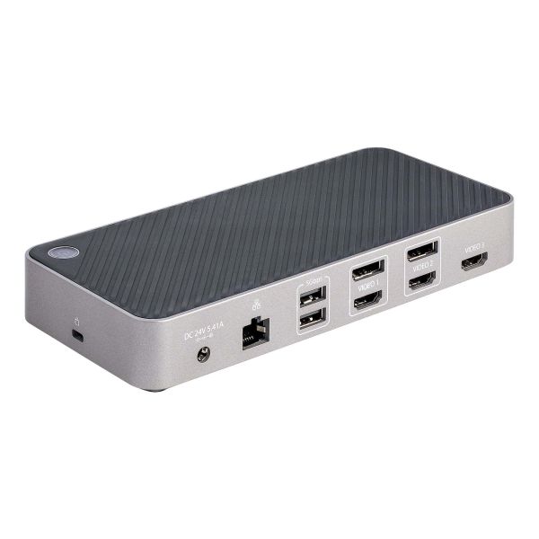 StarTech.com USB-C Triple Monitor Docking Station - HDMI/DP Triple 4k USB-C Dock - 5x USB Hub - GbE - 100W PD - Universeel Multi Monitor Docking Station - Thunderbolt 3/4 Compatibel (116E-USBC-DOCK)