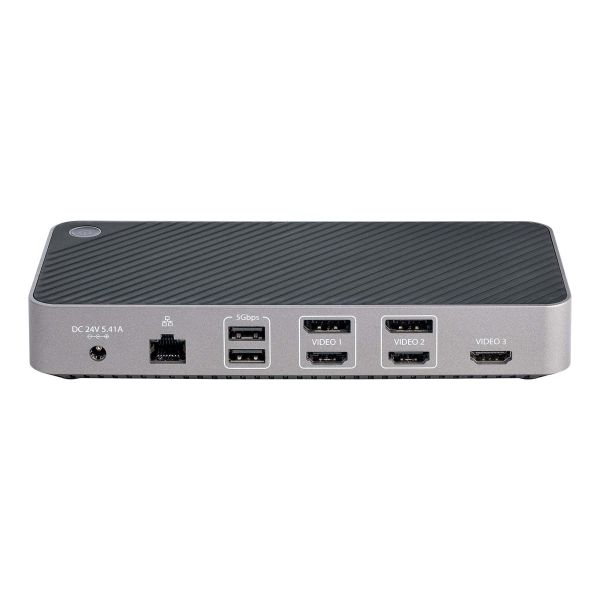 StarTech.com USB-C Triple Monitor Docking Station - HDMI/DP Triple 4k USB-C Dock - 5x USB Hub - GbE - 100W PD - Universeel Multi Monitor Docking Station - Thunderbolt 3/4 Compatibel (116E-USBC-DOCK)