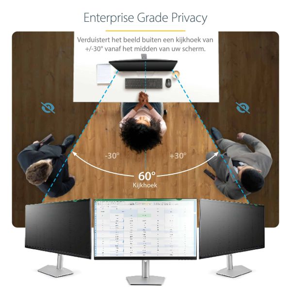 StarTech.com Monitor Privacy Filter voor 23,8" PC Scherm - Privacy Film voor Computerscherm - Schermbeveiliger met +/- 30° Kijkhoek en Reductie Blauw Licht - 16:9 Widescreen - Mat/Glanzend (21050-PC-SERIAL-CARD)