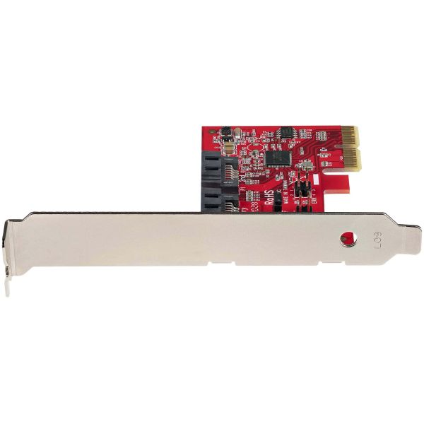 StarTech.com SATA PCIe Kaart - 2 Port PCIe SATA Uitbreidingskaart - 6Gbps - Full/Low Profile - PCI Express naar SATA Adapter/Controller - ASM1062R SATA RAID - PCIe naar SATA Converter (2P6GR-PCIE-SATA-CARD) StarTech.com SATA PCIe Kaart - 2 Port PCIe SATA Uitbreidingskaart - 6Gbps - Full/Low Profile - PCI Express naar SATA Adapter/Controller - ASM1062R SATA RAID - PCIe naar SATA Converter (2P6GR-PCIE-SATA-CARD)
