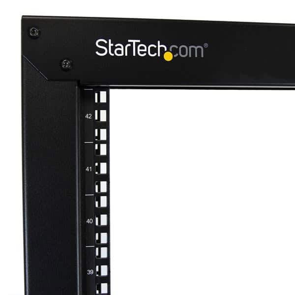 StarTech.com 42U 2-Post Open Frame Server Rack, 19in Mobiel IT Rack met 300kg Draagkracht, Vrijstaand Netwerk Rack (2POSTRACK42) StarTech.com 42U 2-Post Open Frame Server Rack, 19in Mobiel IT Rack met 300kg Draagkracht, Vrijstaand Netwerk Rack (2POSTRACK42)