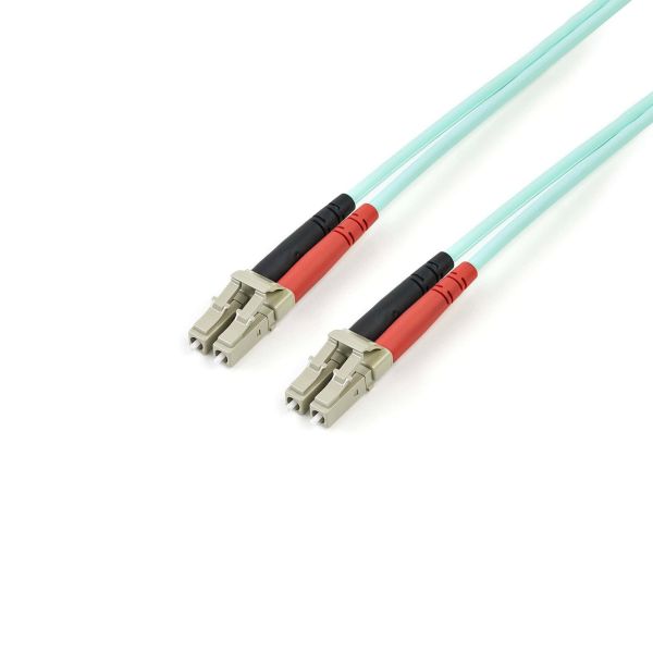 StarTech.com 3m LC/UPC naar LC/UPC OM4 Multimode Glasvezel Netwerkkabel, 50/125µm LOMMF/VCSEL Zipcord Fiber, 100G Netwerken, Low Insertion Loss, LSZH Fiber Patch Kabel (450FBLCLC3)