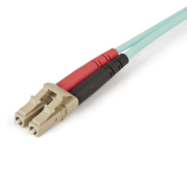 StarTech.com 5m LC/UPC naar LC/UPC OM4 Multimode Glasvezel Netwerkkabel, 50/125µm LOMMF/VCSEL Zipcord Fiber, 100G Netwerken, Low Insertion Loss, LSZH Fiber Patch Kabel (450FBLCLC5)