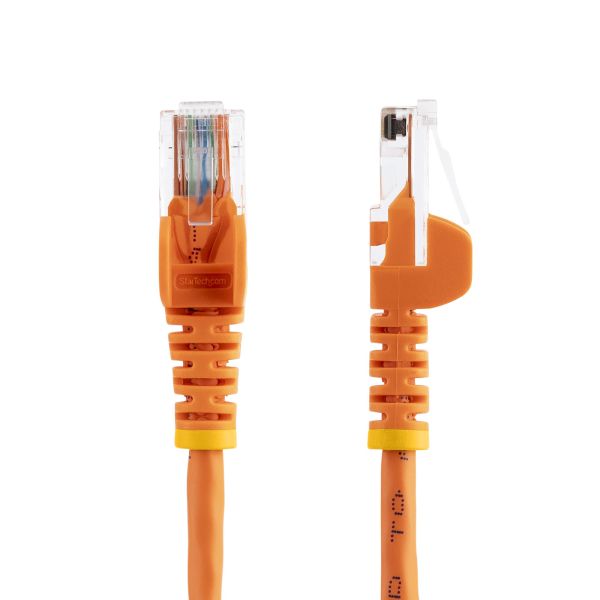 StarTech.com Cat5e Ethernet netwerkkabel met snagless RJ45 connectors UTP kabel 0,5m oranje (45PAT50CMOR)