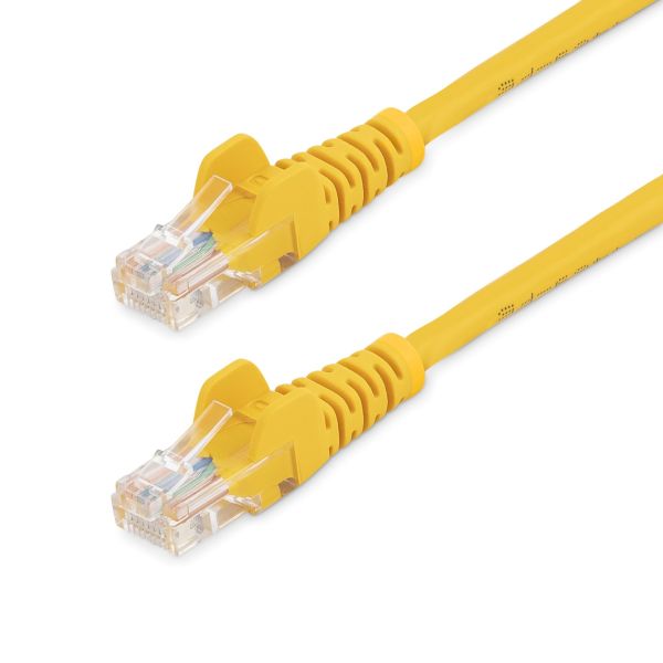 StarTech.com Cat5e Ethernet netwerkkabel met snagless RJ45 connectors UTP kabel 0,5m geel (45PAT50CMYL) StarTech.com Cat5e Ethernet netwerkkabel met snagless RJ45 connectors UTP kabel 0,5m geel (45PAT50CMYL)