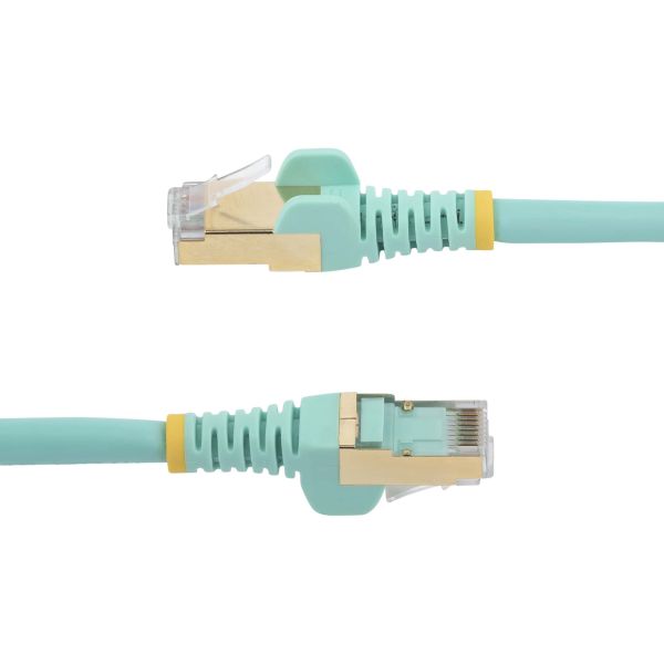 StarTech.com 0,5m aqua Cat6a Ethernet netwerkkabel shielded (STP) Cat6a patchkabel Cat 6a (6ASPAT50CMAQ)