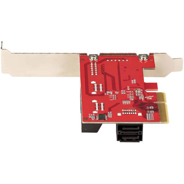StarTech.com SATA PCIe Kaart, 6 Port PCIe SATA Uitbreidingskaart, 6Gbps, Low Profile Bracket, Stacked SATA Connectors, ASM1166 Non-Raid, PCI Express naar SATA Converter (6P6G-PCIE-SATA-CARD)