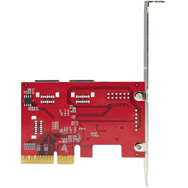StarTech.com SATA PCIe Kaart, 6 Port PCIe SATA Uitbreidingskaart, 6Gbps, Low Profile Bracket, Stacked SATA Connectors, ASM1166 Non-Raid, PCI Express naar SATA Converter (6P6G-PCIE-SATA-CARD)