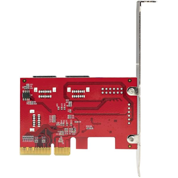 StarTech.com SATA PCIe Kaart, 6 Port PCIe SATA Uitbreidingskaart, 6Gbps, Low Profile Bracket, Stacked SATA Connectors, ASM1166 Non-Raid, PCI Express naar SATA Converter (6P6G-PCIE-SATA-CARD)