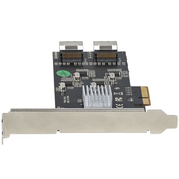 StarTech.com 8 Port SATA PCIe Kaart, PCI Express 6Gbps SATA Uitbreidingkaart met 4 Host Controllers, SATA PCIe Controller Kaart, PCI-e x4 Gen 2 naar SATA III, SATA HDD/SSD (8P6G-PCIE-SATA-CARD)