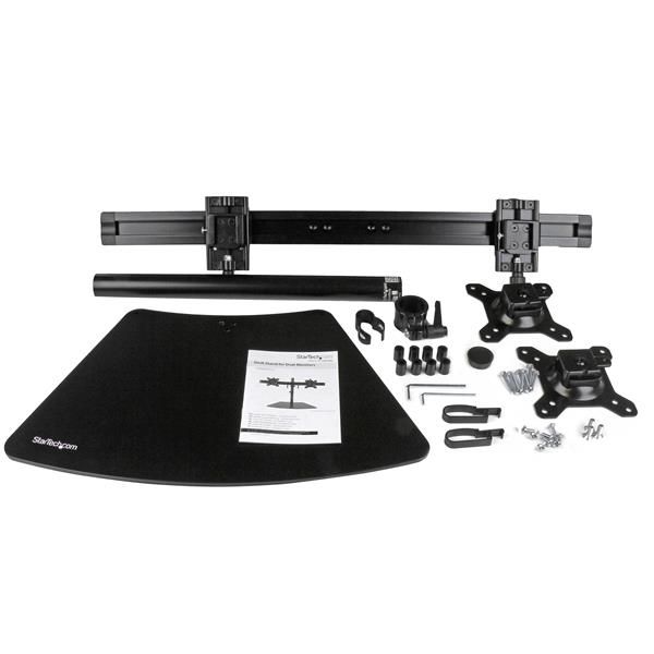 StarTech.com Dual monitor arm horizontaal zwart (ARMBARDUO)