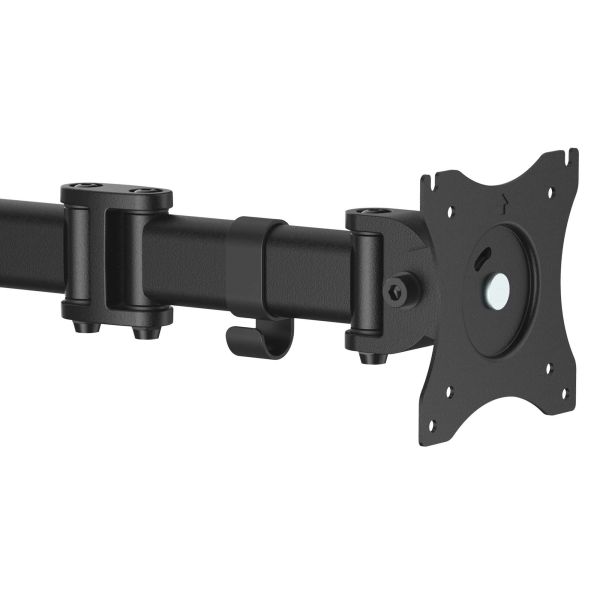 StarTech.com Monitor Arm voor VESA Scherm tot 34" (8kg), Scharnierende Monitorsteun met Verticale Arm voor Enkel Scherm, Verstelbare Hoogte, Ergonomische Monitor Beugel, Bureauklem/Doorvoortule (ARMPIVOTB)