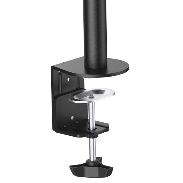 StarTech.com Monitor Arm voor VESA Scherm tot 34" (8kg), Scharnierende Monitorsteun met Verticale Arm voor Enkel Scherm, Verstelbare Hoogte, Ergonomische Monitor Beugel, Bureauklem/Doorvoortule (ARMPIVOTB)