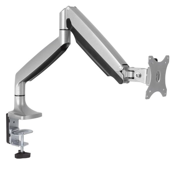 StarTech.com Monitor Arm voor VESA Scherm tot 34" (9kg), Robuuste Ergonomische Monitor Beugel, Full Motion Monitorsteun, Verstelbare Hoogte, Scharnierend, Aluminium, C-Klem/Doorvoertule, Zilver (ARMPIVOTHD)