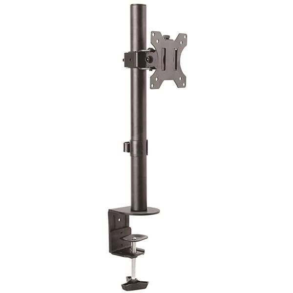 StarTech.com Monitor Arm voor VESA Scherm tot 34" (8kg), Monitorsteun met Verticale Arm voor Enkel Scherm, Verstelbare Hoogte, Ergonomische Monitor Beugel, Bureauklem/Doorvoortule (ARMPIVOTV2)