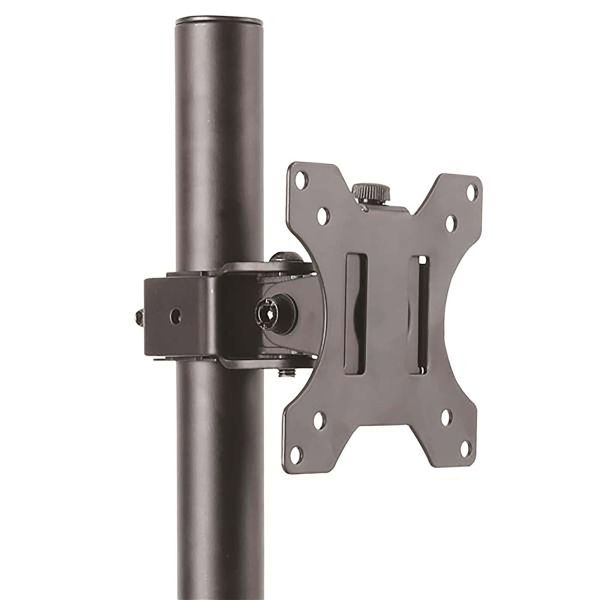 StarTech.com Monitor Arm voor VESA Scherm tot 34" (8kg), Monitorsteun met Verticale Arm voor Enkel Scherm, Verstelbare Hoogte, Ergonomische Monitor Beugel, Bureauklem/Doorvoortule (ARMPIVOTV2)