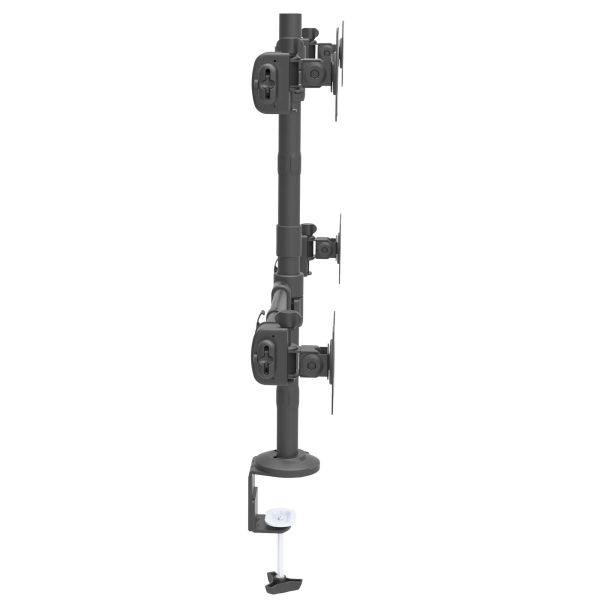 StarTech.com Quad Monitor Arm voor VESA Schermen tot 27" (8kg), 2x2 Configuratie, Verstelbare Hoogte, Scharnierende Monitorsteun met Verticale Arm, Draaien/Kantelen/Zwenken, Bureauklem/Doorvoertule (ARMQUAD)