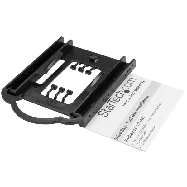 StarTech.com 2.5" SSD/HDD Montagebeugel voor 3.5" Drive Bay - Gereedschapsloze installatie (BRACKET125PT)