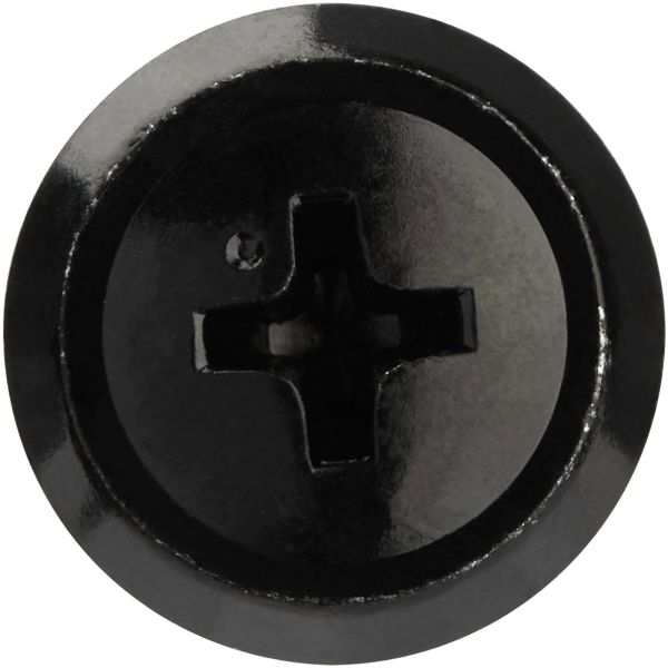 StarTech.com 50 Pack 10-32 Server Rack Kooimoeren en Schroeven met Sluitringen, Rackmount Hardware Kit voor Netwerk/IT Apparatuur, Zelfborgende Moeren & Bouten voor Vierkante Gaten, Zwart, TAA (CABSCREW1032)