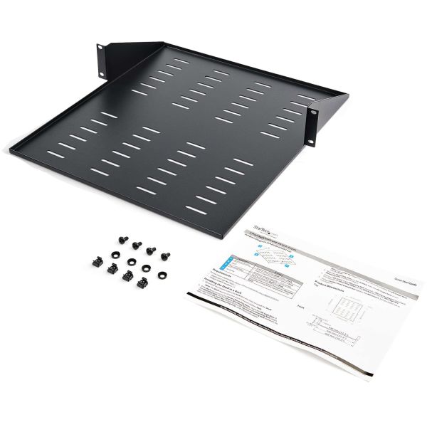 StarTech.com 2U server rack shelf 2 stijlen midden gemonteerd ventilerend (CABSHF2POSTV2)