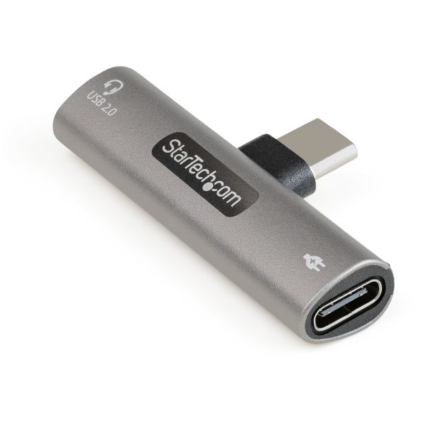 StarTech.com USB-C Audio & Oplaadadapter - USB-C Audio Adapter met USB-C Koptelefoon/Headset Poort en 60W USB Type-C Power Delivery Pass-through - Voor USB-C Telefoon/Tablet/Laptop (CDP2CAPDM) StarTech.com USB-C Audio & Oplaadadapter - USB-C Audio Adapter met USB-C Koptelefoon/Headset Poort en 60W USB Type-C Power Delivery Pass-through - Voor USB-C Telefoon/Tablet/Laptop (CDP2CAPDM)