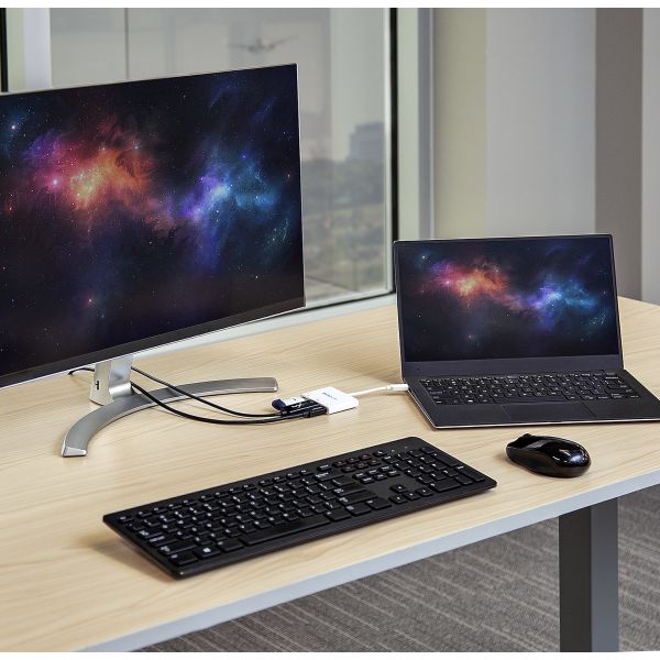 StarTech.com USB-C multiport adapter met HDMI USB 3.0 poort 60W PD wit (CDP2HDUACPW)