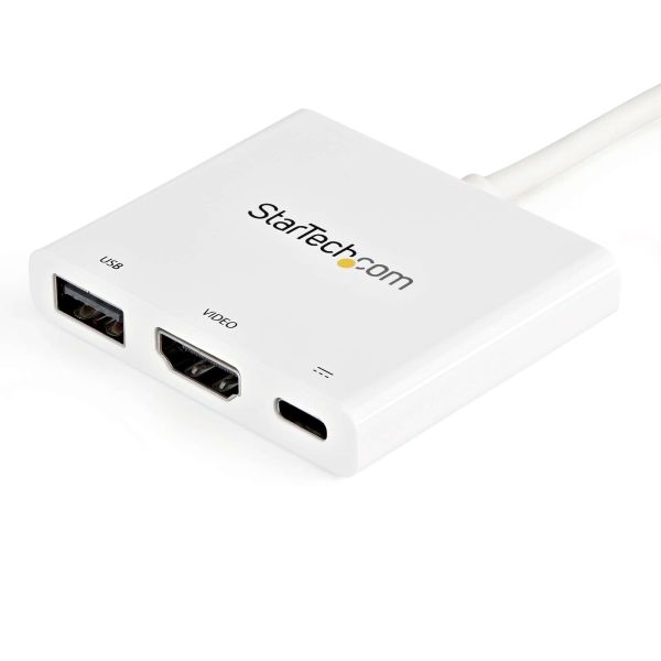 StarTech.com USB-C multiport adapter met HDMI USB 3.0 poort 60W PD wit (CDP2HDUACPW)