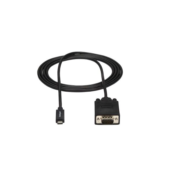 StarTech.com USB-C naar VGA kabel 2 m 1920x1200- zwart (CDP2VGAMM2MB)
