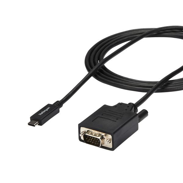 StarTech.com USB-C naar VGA kabel 2 m 1920x1200- zwart (CDP2VGAMM2MB)