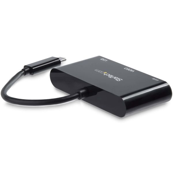 StarTech.com USB-C naar VGA multifunctionele adapter met Power Delivery en USB-A poort (CDP2VGAUACP)