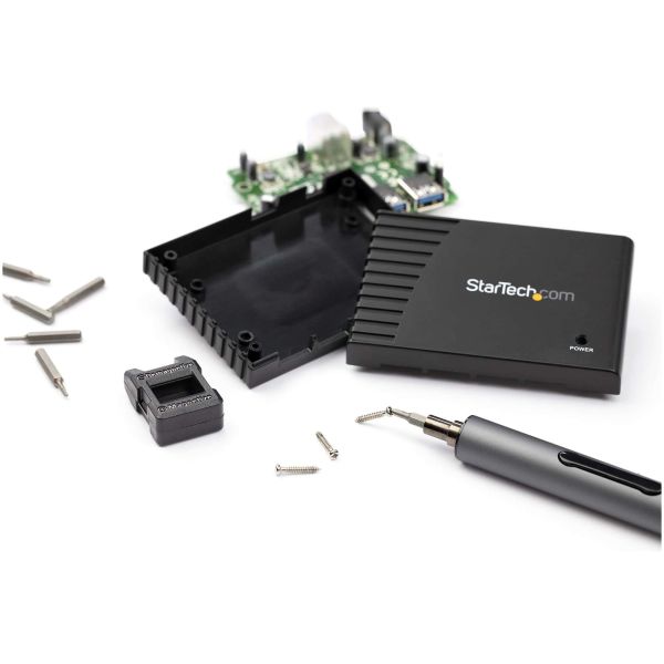 StarTech.com 20 Bit Elektrische Precisie Schroevendraaier Set - Mini Schroevendraaier op Batterij voor Laptop, Computer, Tablet, Telefoon & Electronica Reparatie - Magnetisch - Draadloos (CTK20PCEDRIVE)
