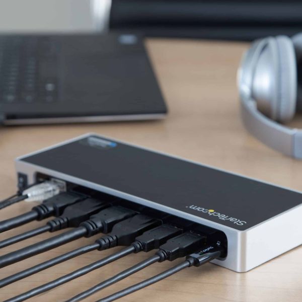 StarTech.com Hybride dual 4K USB-C docking station - met 6x USB 3.0 poorten - USB-A compatibel (DK30A2DH)