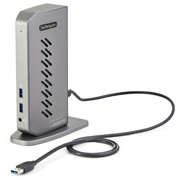 StarTech.com USB-C USB-A Dock - Hybride Universeel USB 3.0 Docking Station voor USB-C of USB-A Laptop - Dual Monitor 4K 60Hz HDMI/DisplayPort - 6x USB-A, GbE - USB 3.1 Gen 1 - Windows/Mac