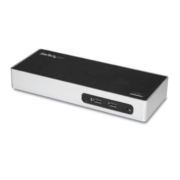 StarTech.com USB 3.0 Docking Station - Dual Monitor Laptop Docking Station met HDMI & DVI/VGA Video - 6-port USB 3.1 Gen 1 5Gbps Hub, GbE, Audio - Universeel USB Type-A Dock - Windows & Mac (DK30ADD) StarTech.com USB 3.0 Docking Station - Dual Monitor Laptop Docking Station met HDMI & DVI/VGA Video - 6-port USB 3.1 Gen 1 5Gbps Hub, GbE, Audio - Universeel USB Type-A Dock - Windows & Mac (DK30ADD)