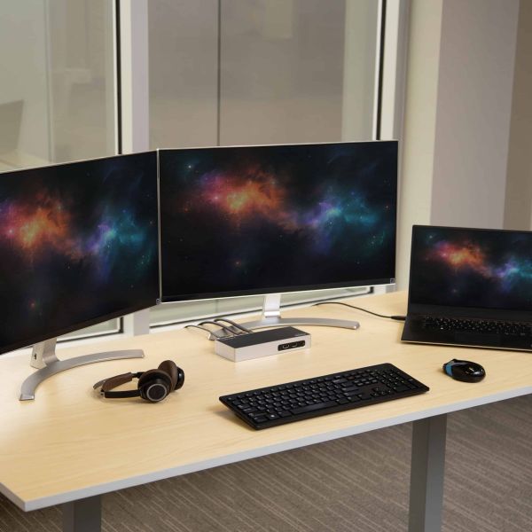 StarTech.com USB 3.0 Docking Station - Dual Monitor Laptop Docking Station met HDMI & DVI/VGA Video - 6-port USB 3.1 Gen 1 5Gbps Hub, GbE, Audio - Universeel USB Type-A Dock - Windows & Mac (DK30ADD)