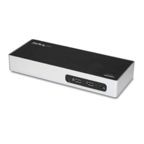 StarTech.com USB 3.0 Docking Station - Dual Monitor Laptop Docking Station met HDMI & DVI/VGA Video - 6-port USB 3.1 Gen 1 5Gbps Hub, GbE, Audio - Universeel USB Type-A Dock - Windows & Mac (DK30ADD)