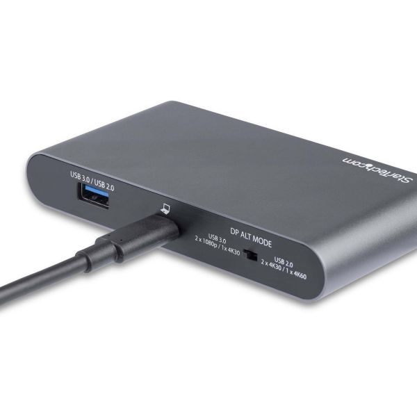 StarTech.com USB-C Dock - 4K Dual Monitor DisplayPort - Mini Laptop Docking Station - 100W Power Delivery Passthrough - GbE, 2-Port USB-A Hub - USB Type-C Multiport Adapter - 1m kabel (DK30C2DAGPD) StarTech.com USB-C Dock - 4K Dual Monitor DisplayPort - Mini Laptop Docking Station - 100W Power Delivery Passthrough - GbE, 2-Port USB-A Hub - USB Type-C Multiport Adapter - 1m kabel (DK30C2DAGPD)