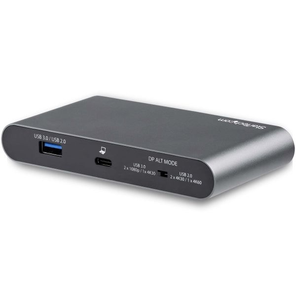 StarTech.com USB-C Dock - 4K Dual Monitor DisplayPort - Mini Laptop Docking Station - 100W Power Delivery Passthrough - GbE, 2-Port USB-A Hub - USB Type-C Multiport Adapter - 1m kabel (DK30C2DAGPD) StarTech.com USB-C Dock - 4K Dual Monitor DisplayPort - Mini Laptop Docking Station - 100W Power Delivery Passthrough - GbE, 2-Port USB-A Hub - USB Type-C Multiport Adapter - 1m kabel (DK30C2DAGPD)