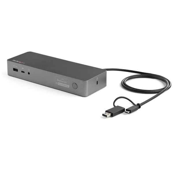 StarTech.com USB-C & USB-A Dock - Hybride Universeel Laptop Docking Station met 100W Power Delivery - Dual Monitor 4K 60Hz HDMI & DisplayPort - 4x USB 3.1 Gen 1 Hub, GbE - Windows & Mac (DK30C2DPEPUE) StarTech.com USB-C & USB-A Dock - Hybride Universeel Laptop Docking Station met 100W Power Delivery - Dual Monitor 4K 60Hz HDMI & DisplayPort - 4x USB 3.1 Gen 1 Hub, GbE - Windows & Mac (DK30C2DPEPUE)