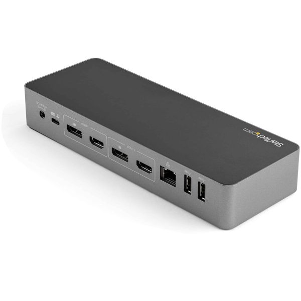 StarTech.com USB-C & USB-A Dock - Hybride Universeel Laptop Docking Station met 100W Power Delivery - Dual Monitor 4K 60Hz HDMI & DisplayPort - 4x USB 3.1 Gen 1 Hub, GbE - Windows & Mac (DK30C2DPEPUE)