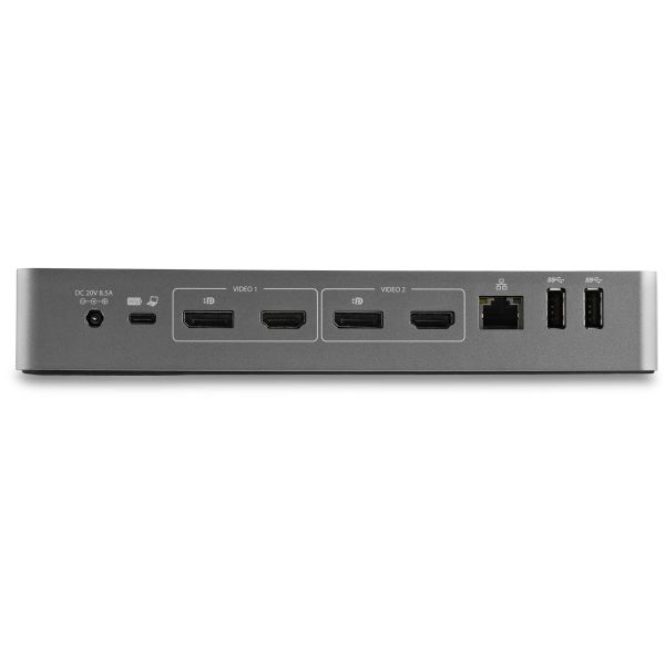 StarTech.com USB-C & USB-A Dock - Hybride Universeel Laptop Docking Station met 100W Power Delivery - Dual Monitor 4K 60Hz HDMI & DisplayPort - 4x USB 3.1 Gen 1 Hub, GbE - Windows & Mac (DK30C2DPEPUE)