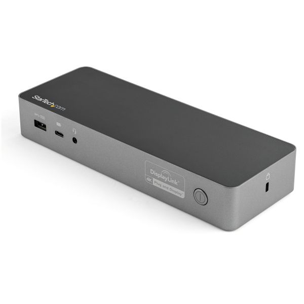 StarTech.com Universele Laptop Docking Station, Hybrid USB-C & USB-A Dock, Dual 4K DP & HDMI, 100W PD, Mac / Windows / Chrome OS, 4x USB 5Gbps Hub, GbE