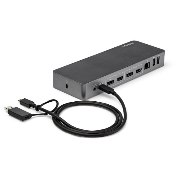 StarTech.com Universele Laptop Docking Station, Hybrid USB-C & USB-A Dock, Dual 4K DP & HDMI, 60W PD, Mac / Windows / Chrome OS, 4x USB 5Gbps Hub, GbE (DK30C2DPPDUE) 9/12 StarTech.com Universele Laptop Docking Station, Hybrid USB-C & USB-A Dock, Dual 4K DP & HDMI, 60W PD, Mac / Windows / Chrome OS, 4x USB 5Gbps Hub, GbE (DK30C2DPPDUE)