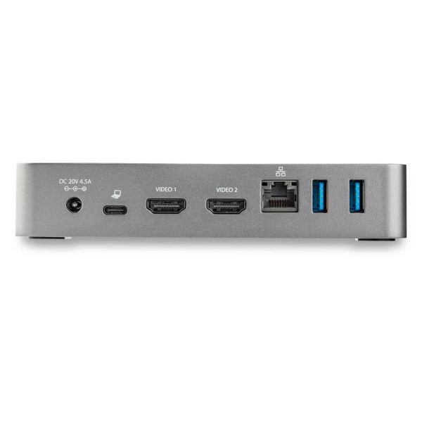 StarTech.com USB-C Dock - Dual Monitor 1080p HDMI Laptop Docking Station - 65W Power Delivery - 1x USB-C, 3x USB-A, Ethernet - Dual Video Display USB 3.1 Gen 1 Type-C Dock - Mac & Windows (DK30CHHPDEU)